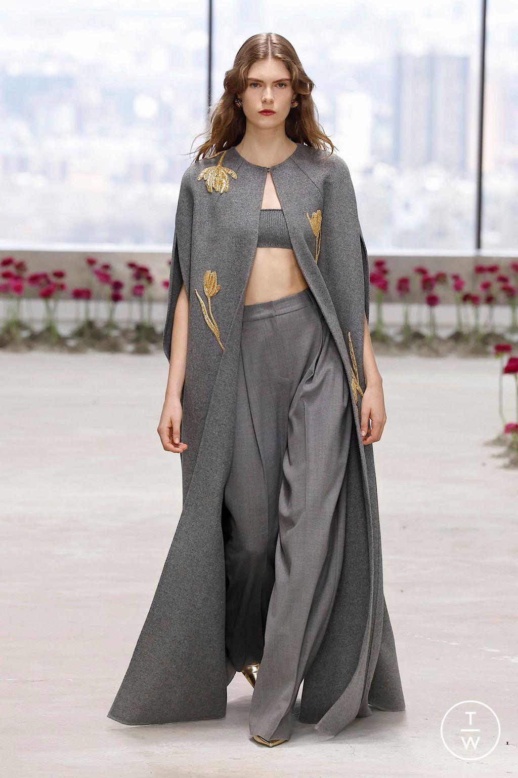 Fashion Week New York Fall/Winter 2025 look 6 de la collection Carolina Herrera womenswear