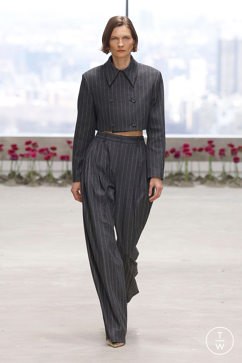 Fashion Week New York Fall/Winter 2025 look 7 de la collection Carolina Herrera womenswear