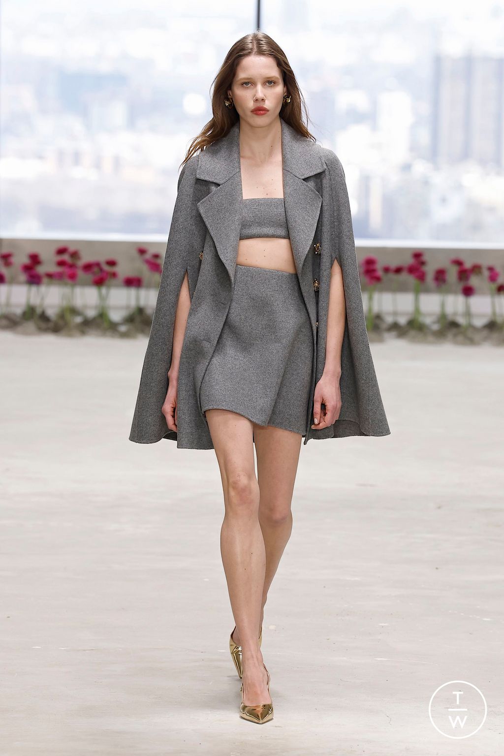 Fashion Week New York Fall/Winter 2025 look 8 de la collection Carolina Herrera womenswear