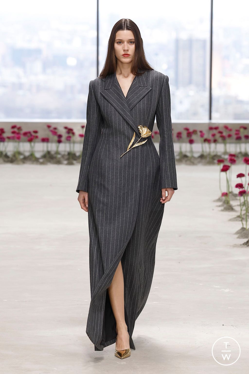 Fashion Week New York Fall/Winter 2025 look 13 from the Carolina Herrera collection womenswear