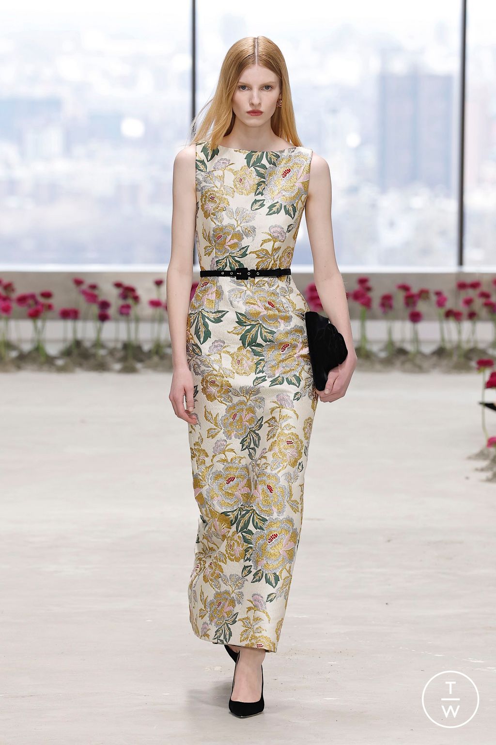 Fashion Week New York Fall/Winter 2025 look 14 from the Carolina Herrera collection womenswear