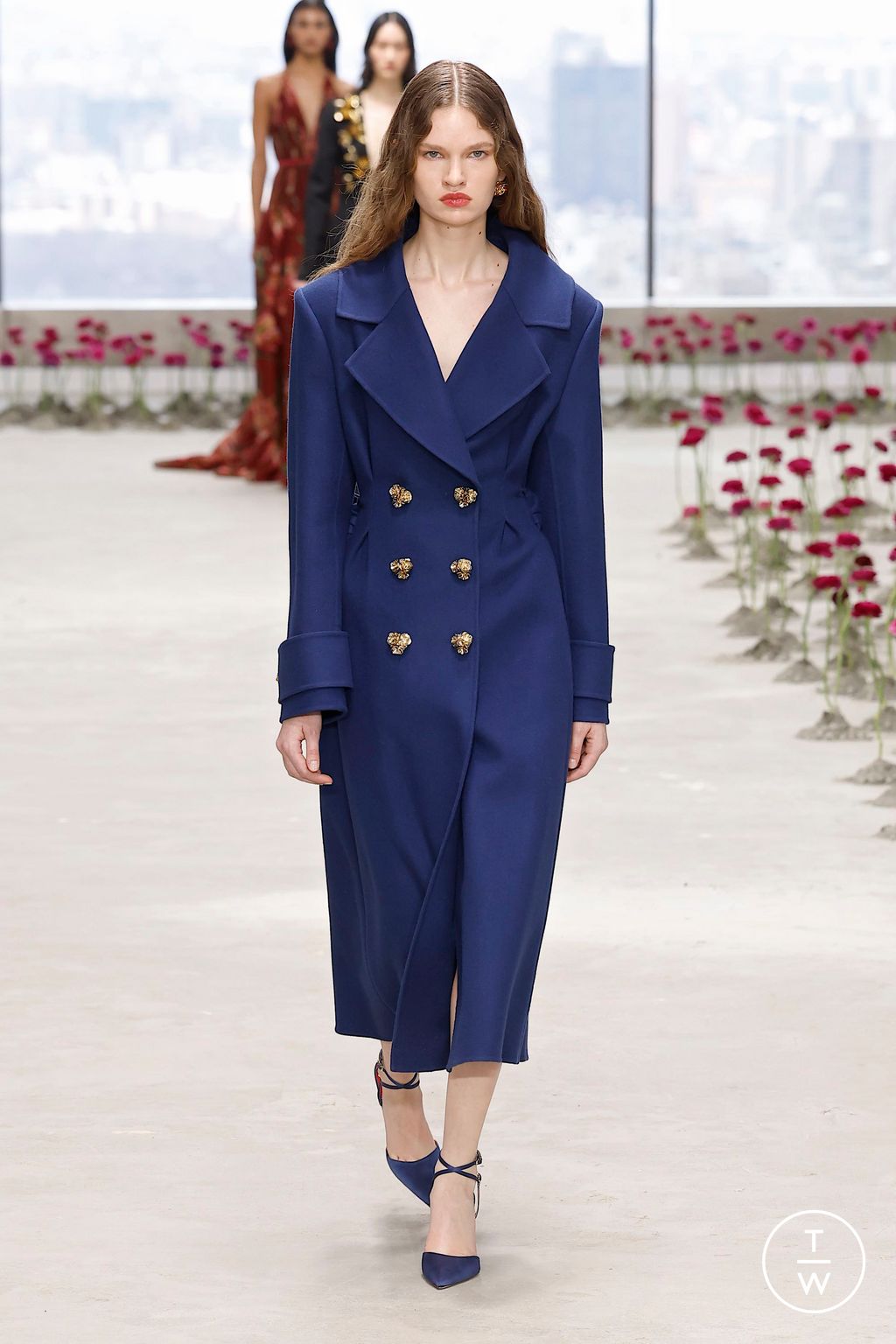 Fashion Week New York Fall/Winter 2025 look 22 de la collection Carolina Herrera womenswear