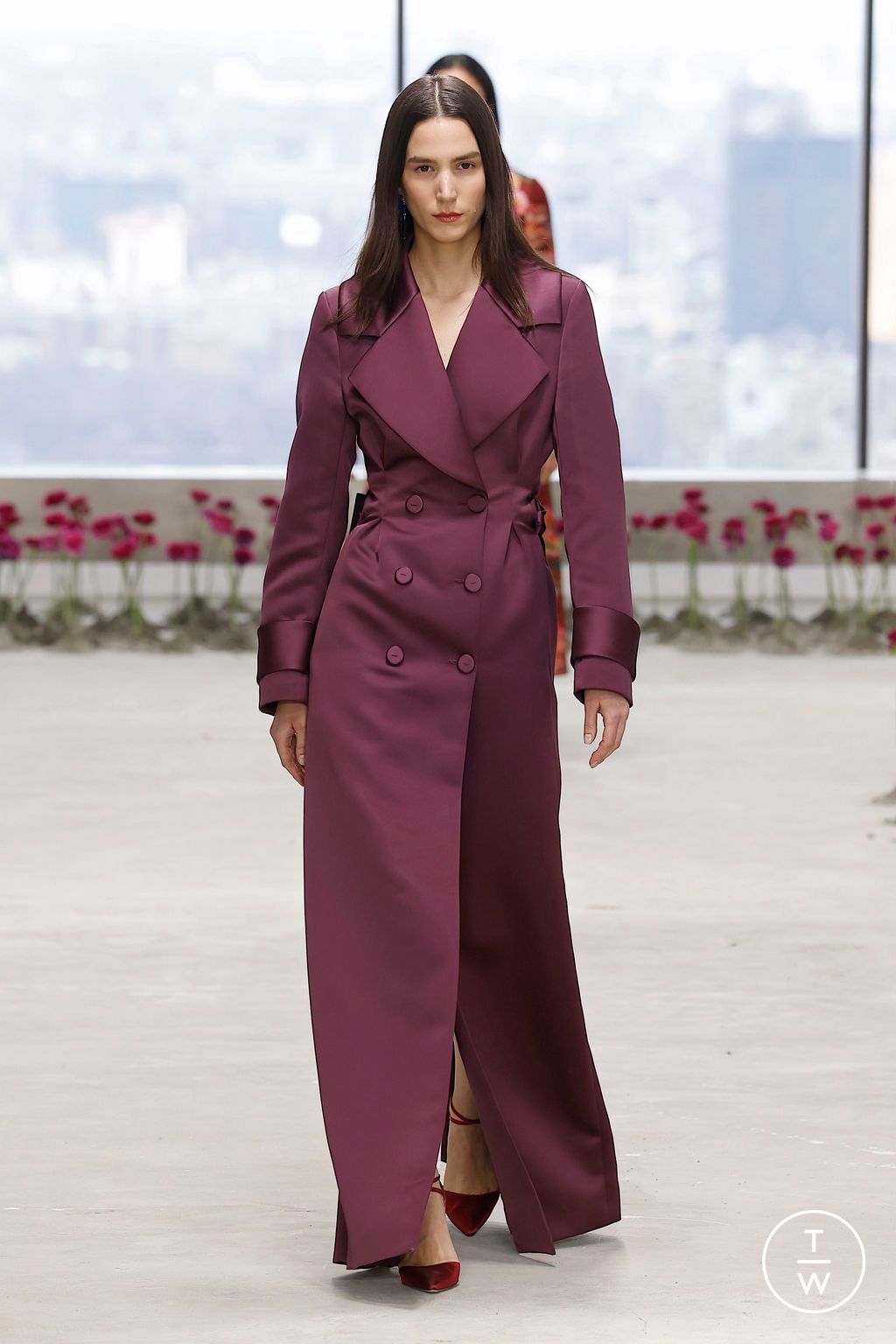Fashion Week New York Fall/Winter 2025 look 27 de la collection Carolina Herrera womenswear
