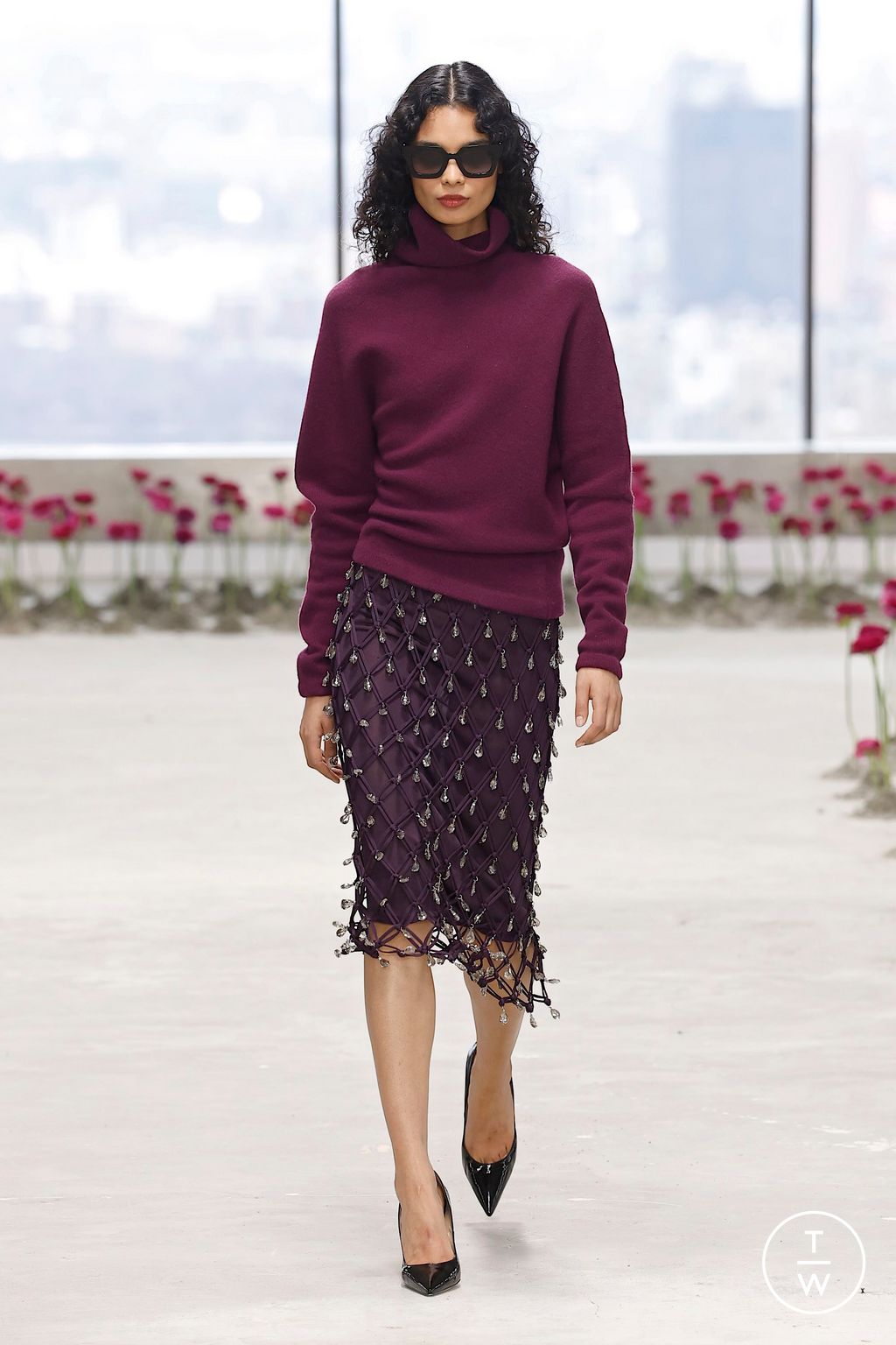 Fashion Week New York Fall/Winter 2025 look 30 de la collection Carolina Herrera womenswear