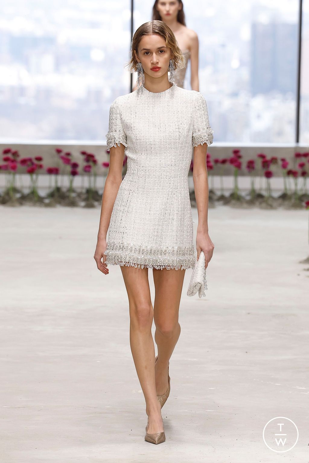 Fashion Week New York Fall/Winter 2025 look 46 from the Carolina Herrera collection womenswear