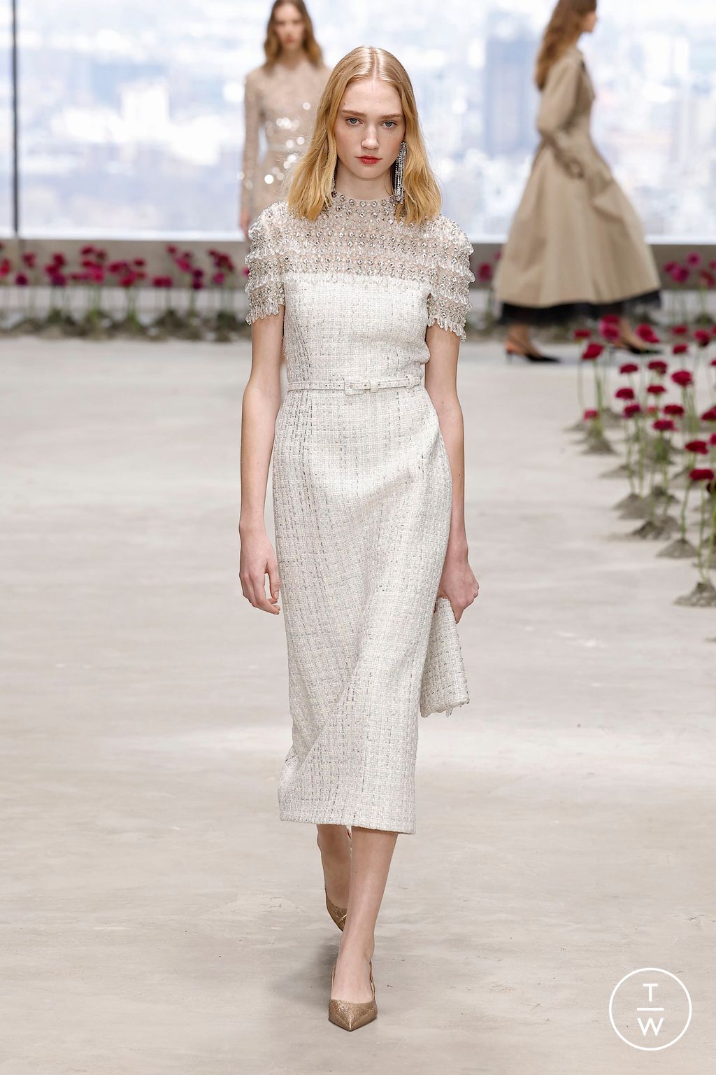 Fashion Week New York Fall/Winter 2025 look 48 from the Carolina Herrera collection womenswear