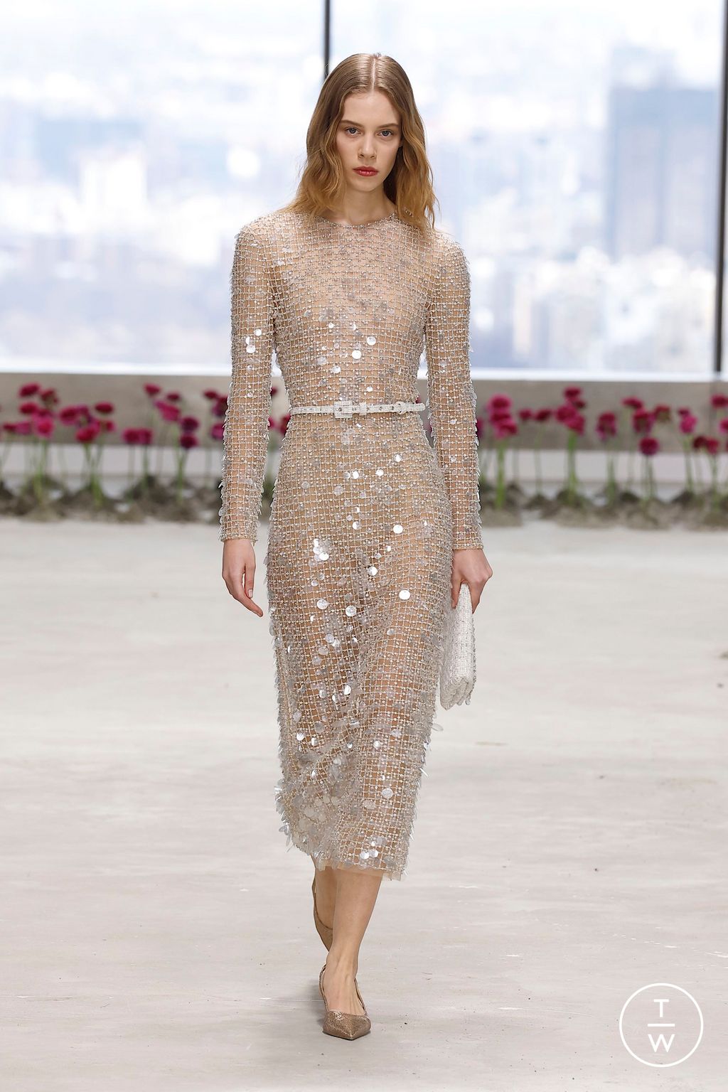 Fashion Week New York Fall/Winter 2025 look 49 from the Carolina Herrera collection womenswear