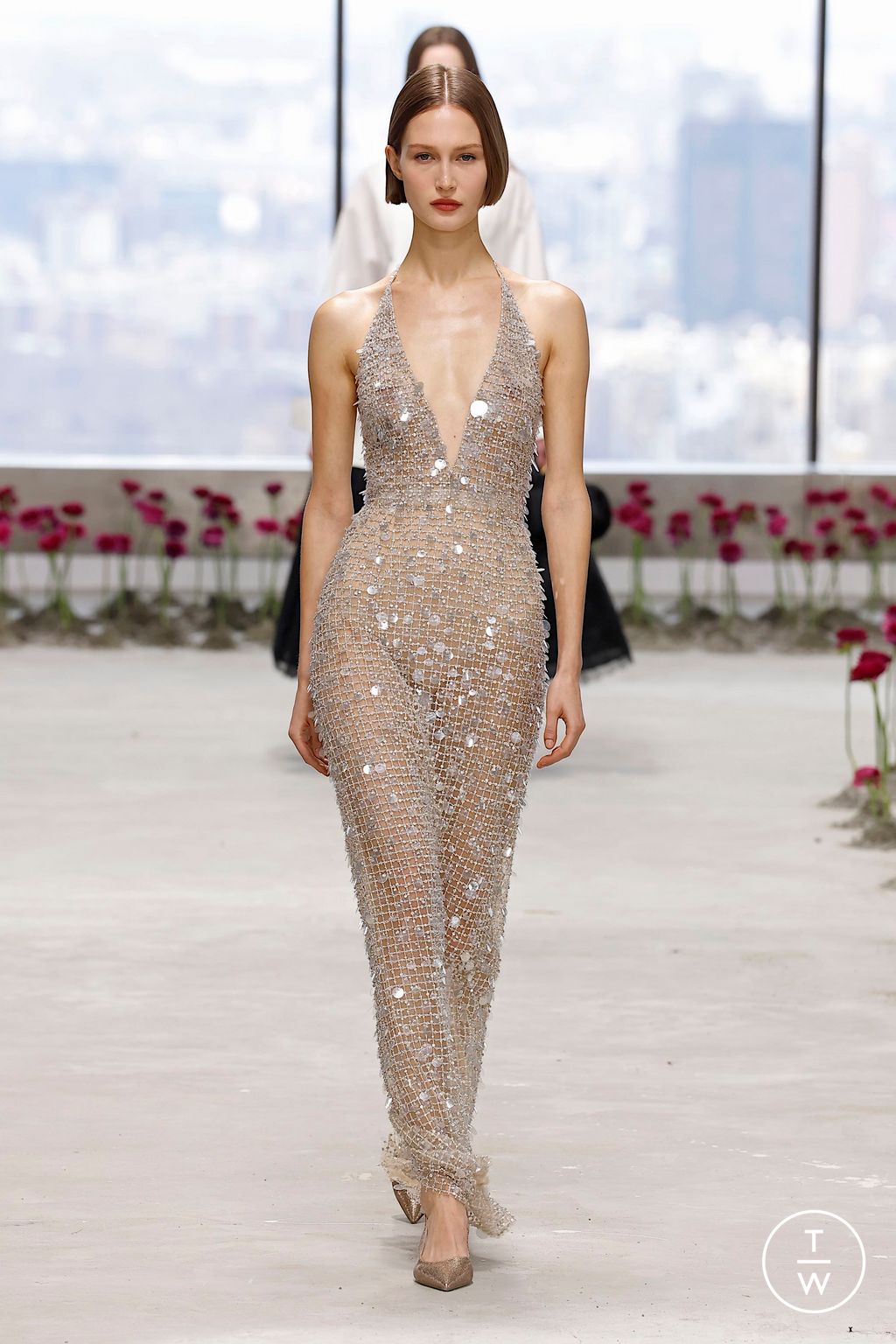 Fashion Week New York Fall/Winter 2025 look 51 from the Carolina Herrera collection womenswear