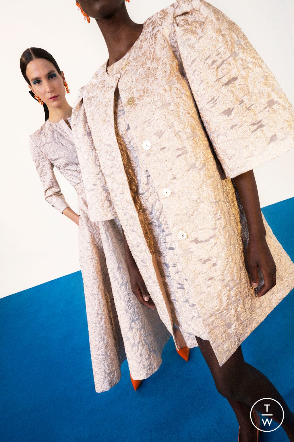 Fashion Week New York Pre-Fall 2025 look 41 from the Carolina Herrera collection womenswear