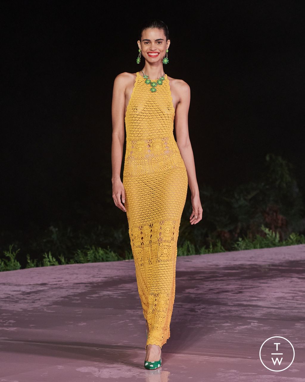 Fashion Week New York Resort 2024 look 51 from the Carolina Herrera collection womenswear