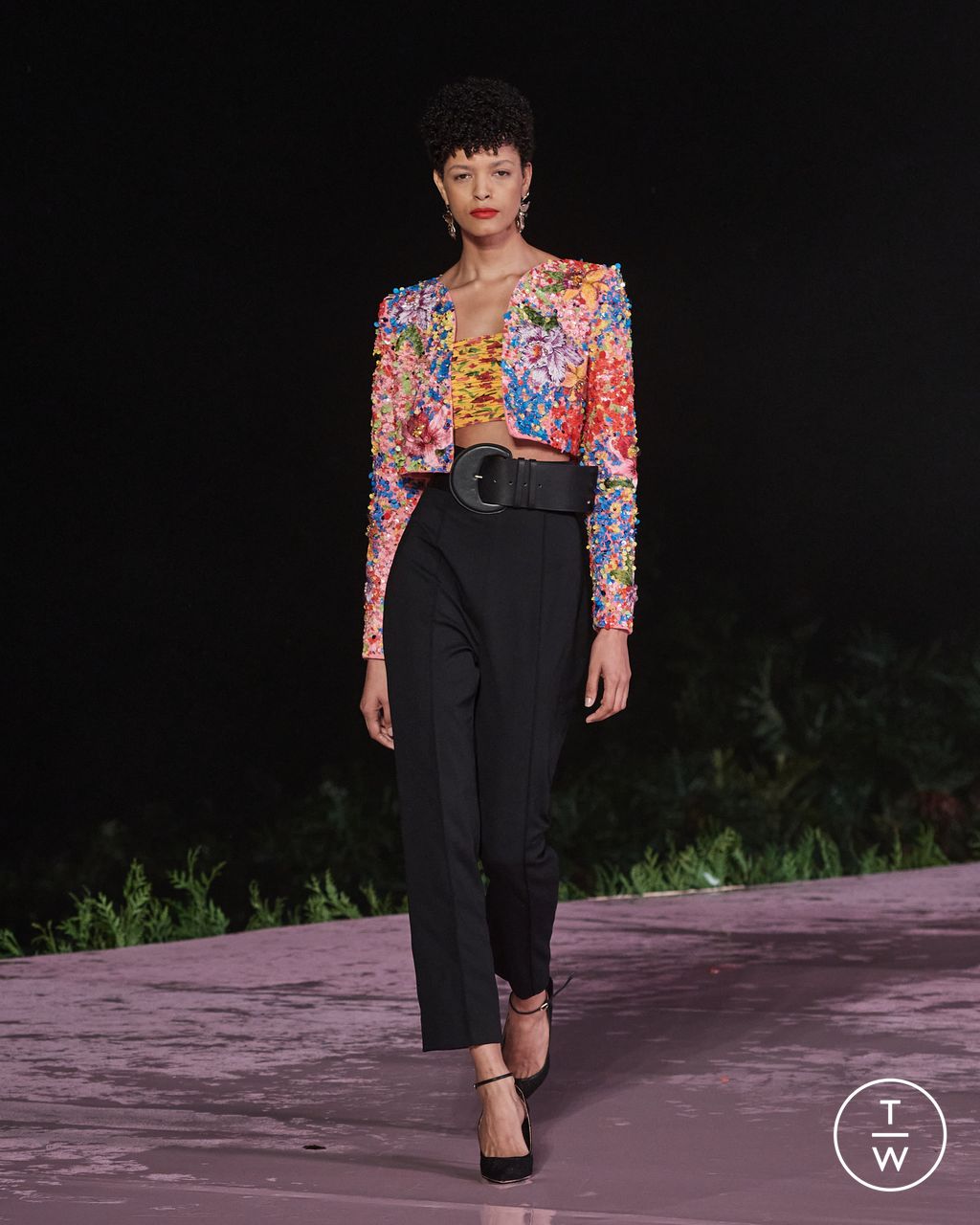 Fashion Week New York Resort 2024 look 7 from the Carolina Herrera collection womenswear