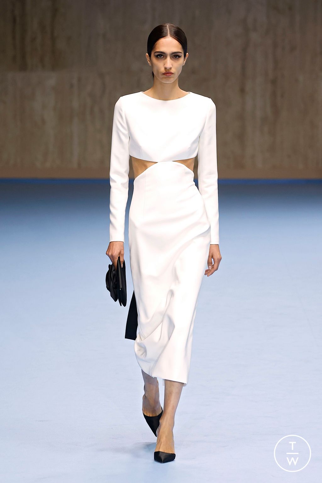 Fashion Week New York Spring/Summer 2025 look 4 from the Carolina Herrera collection 女装