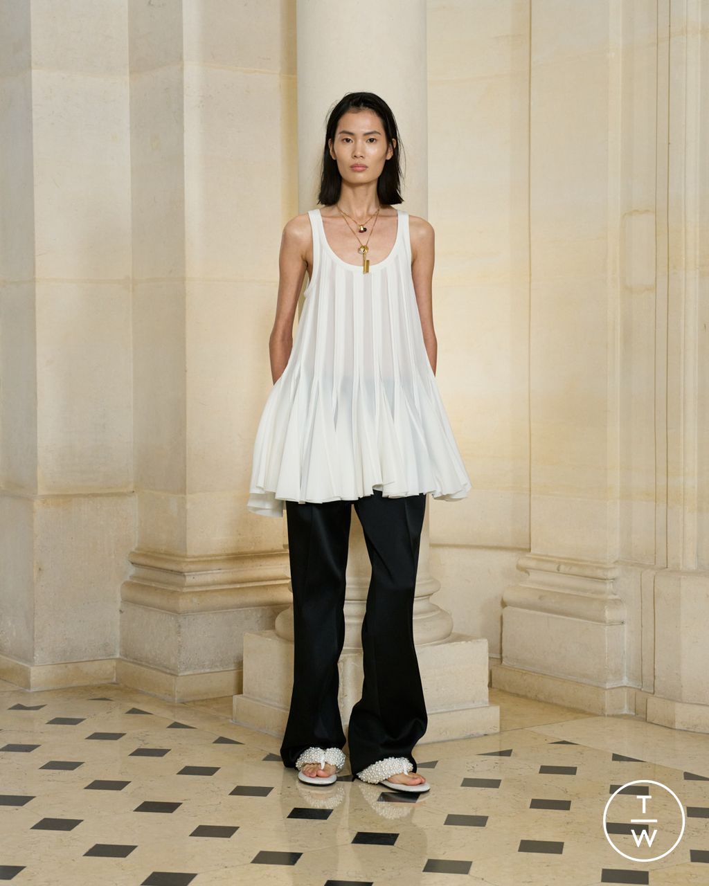 Fashion Week Paris Spring/Summer 2026 look 14 from the Carven collection womenswear