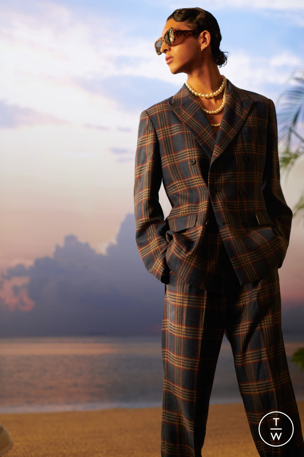 Fashion Week Paris Spring/Summer 2021 look 3 from the Casablanca collection menswear