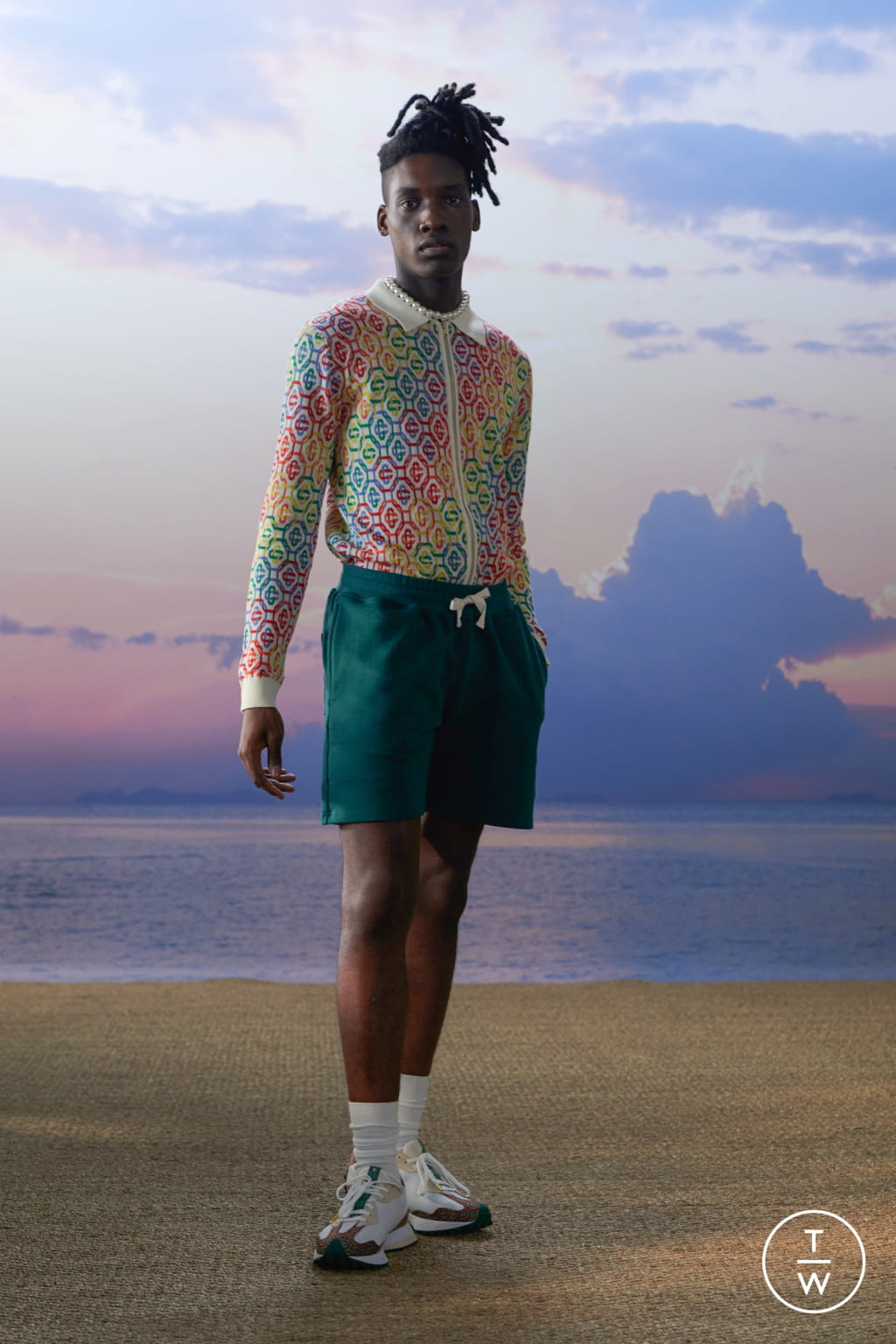 Fashion Week Paris Spring/Summer 2021 look 11 from the Casablanca collection menswear