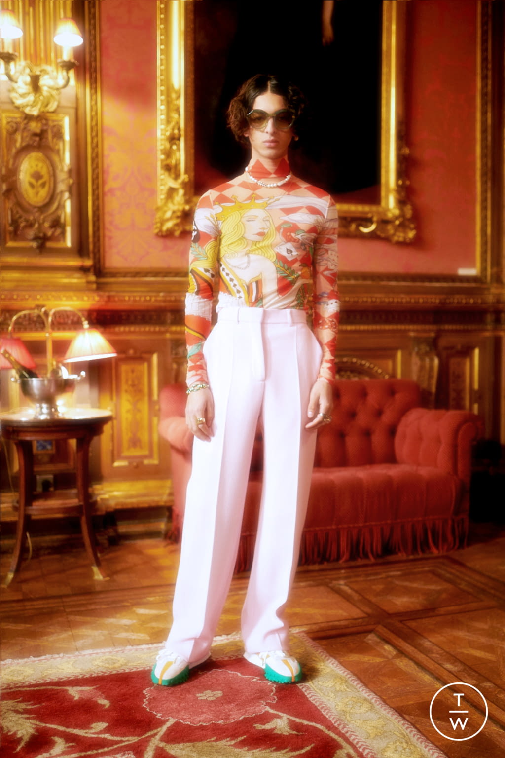 Fashion Week Paris Fall/Winter 2021 look 10 de la collection Casablanca menswear