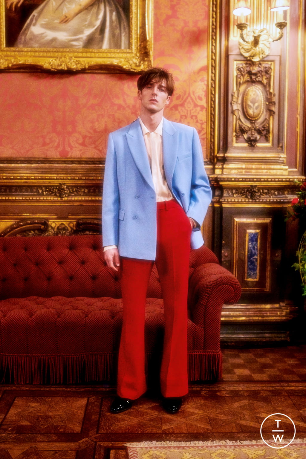 Fashion Week Paris Fall/Winter 2021 look 68 from the Casablanca collection 男装