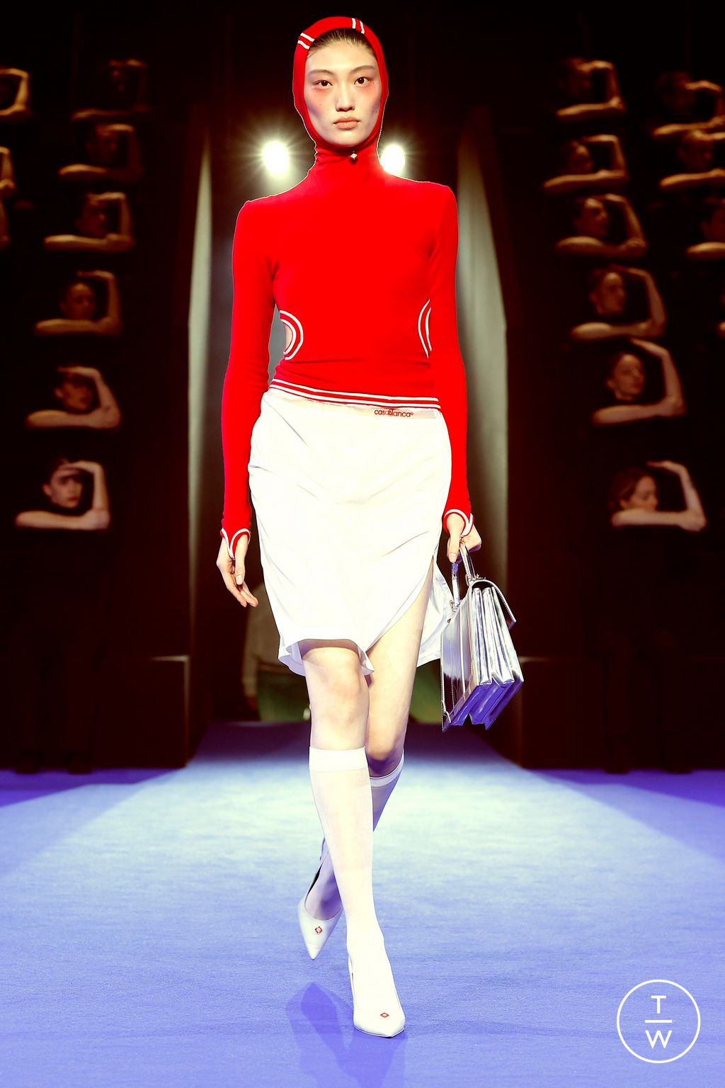 Fashion Week Paris Fall/Winter 2024 look 12 de la collection Casablanca womenswear