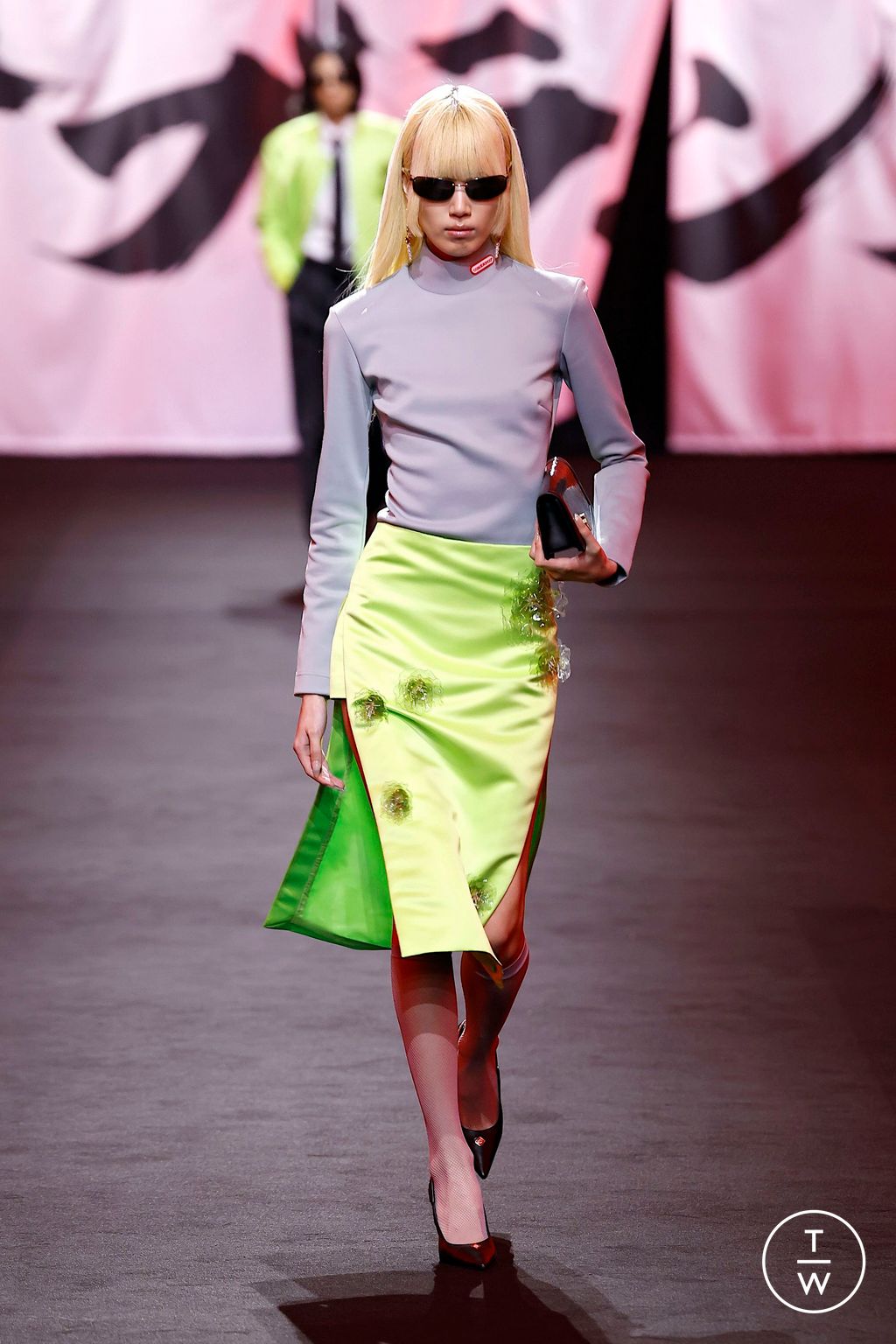 Fashion Week Paris Fall/Winter 2025 look 8 from the Casablanca collection 女装