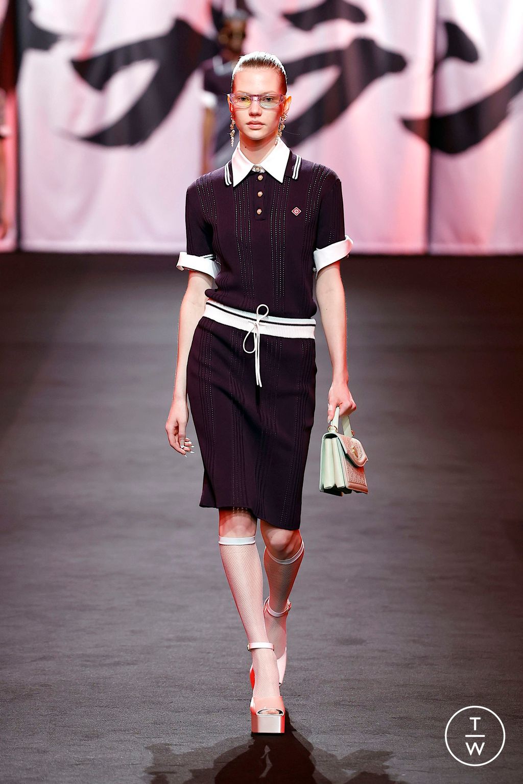 Fashion Week Paris Fall/Winter 2025 look 28 from the Casablanca collection 女装
