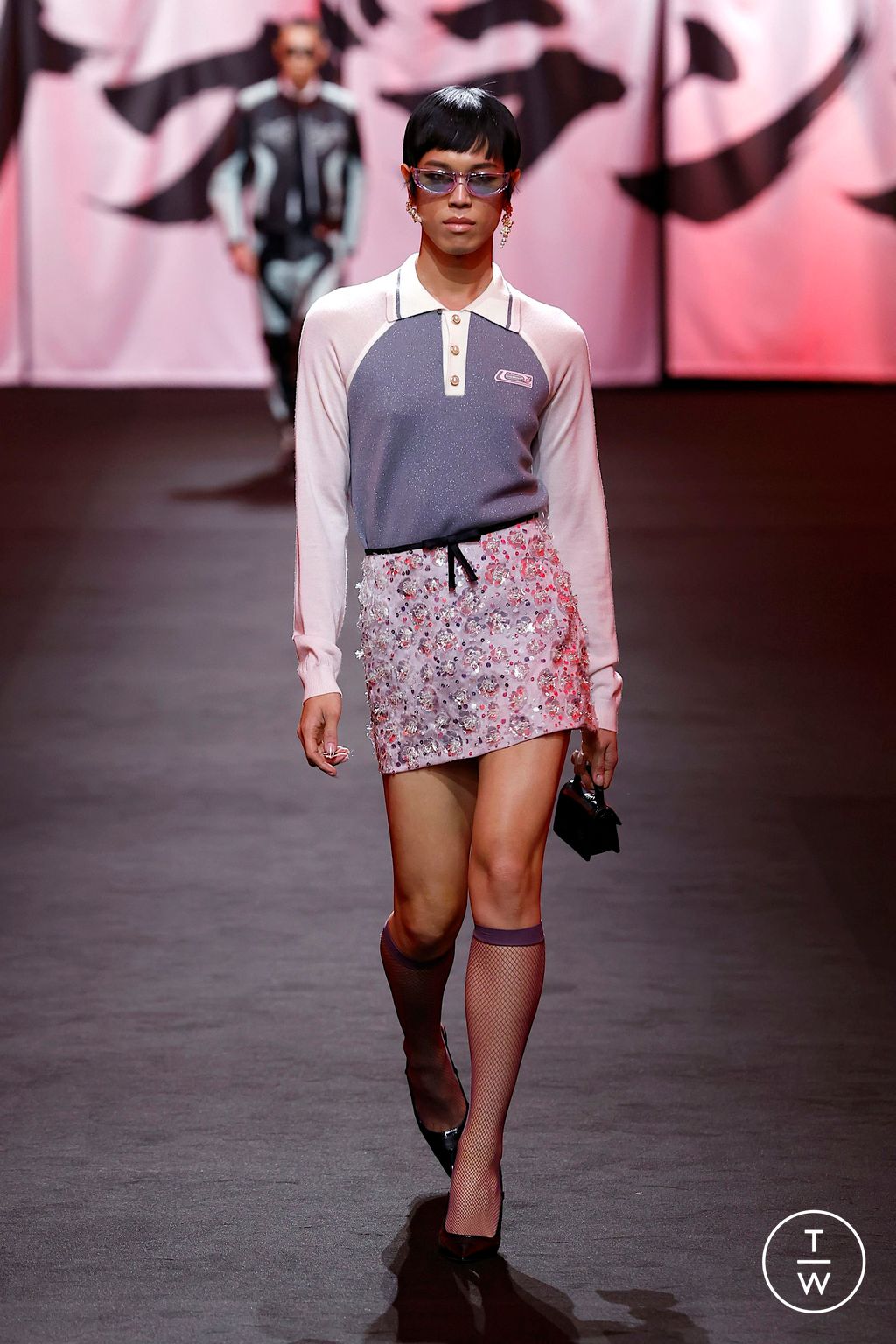 Fashion Week Paris Fall/Winter 2025 look 35 from the Casablanca collection 女装