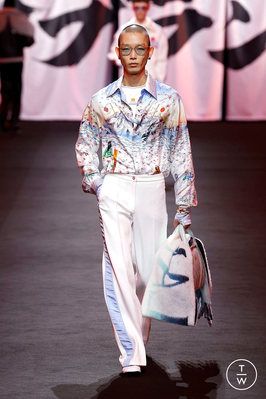 Fashion Week Paris Fall/Winter 2025 look 41 from the Casablanca collection 女装