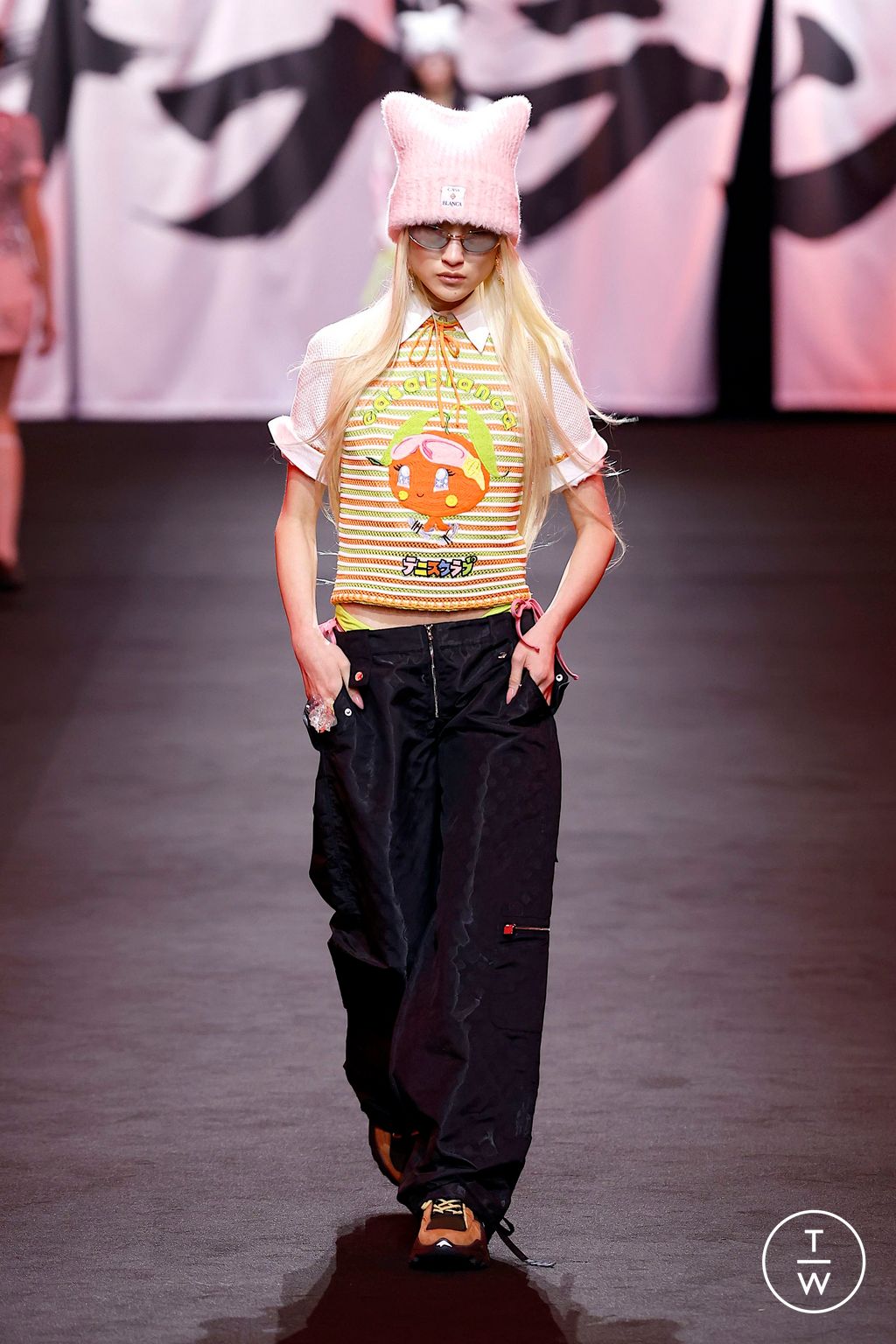 Fashion Week Paris Fall/Winter 2025 look 46 from the Casablanca collection womenswear