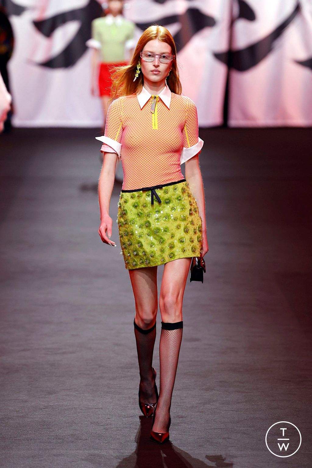 Fashion Week Paris Fall/Winter 2025 look 50 from the Casablanca collection womenswear