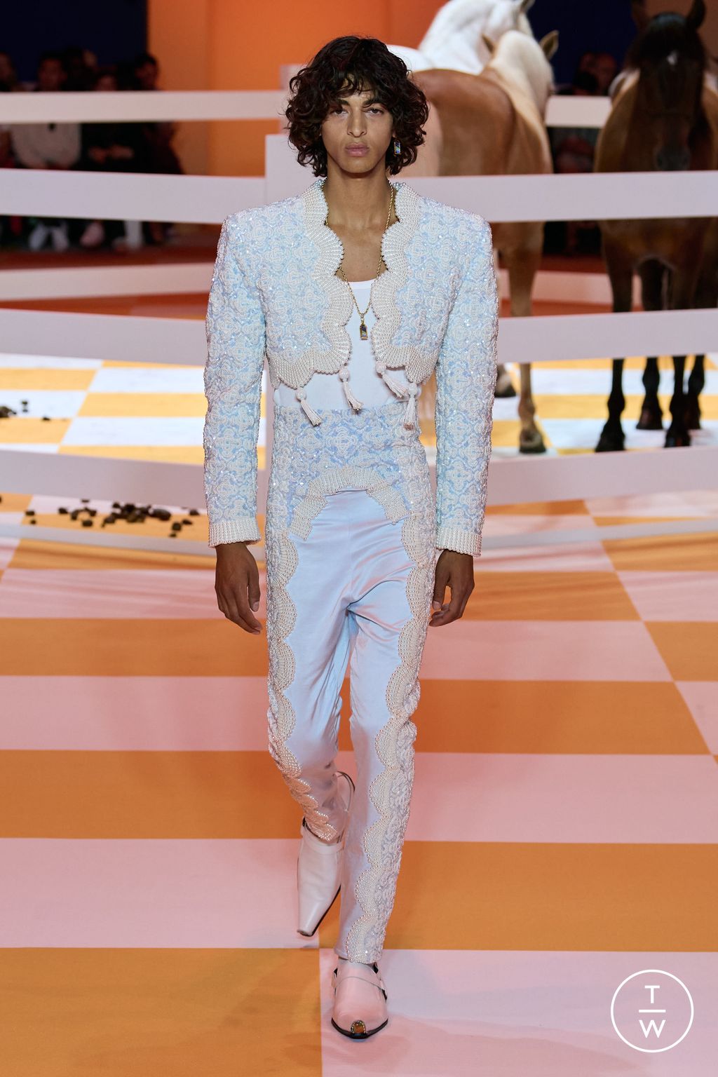 Fashion Week Paris Spring/Summer 2023 look 37 from the Casablanca collection menswear