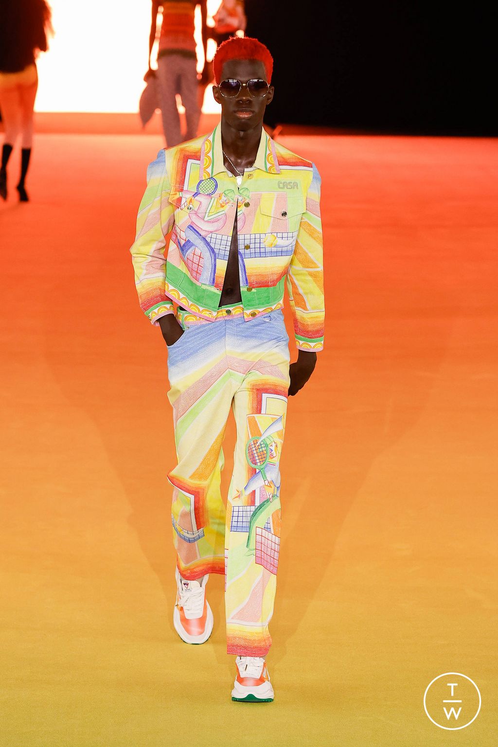 Fashion Week Paris Spring/Summer 2024 look 10 from the Casablanca collection womenswear