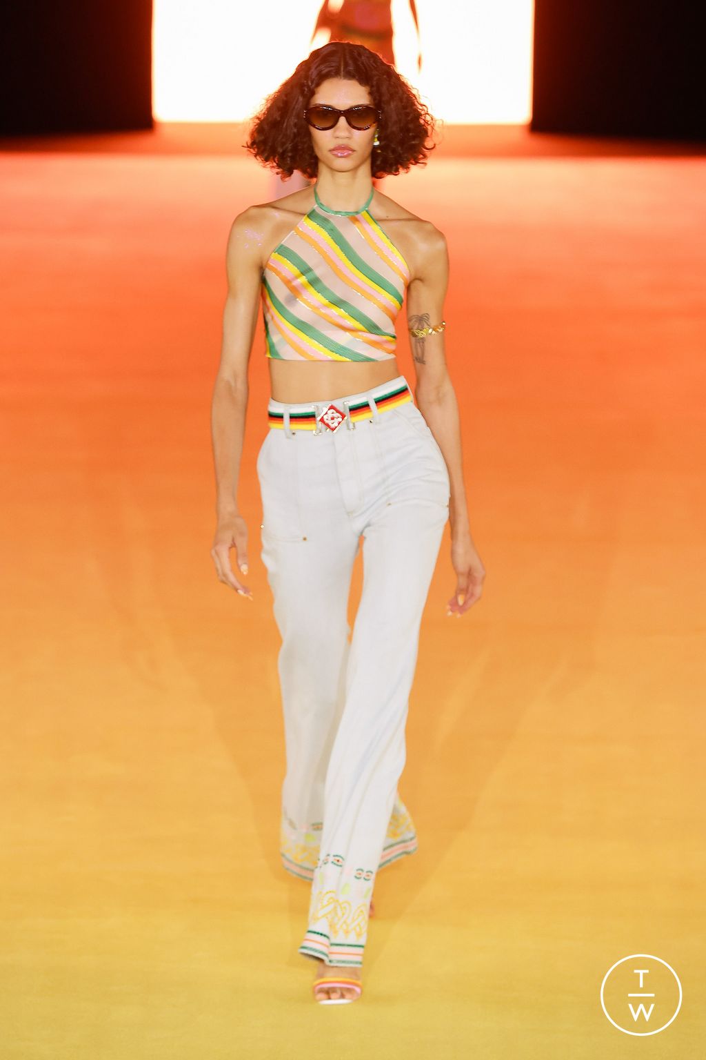 Fashion Week Paris Spring/Summer 2024 look 22 from the Casablanca collection 女装