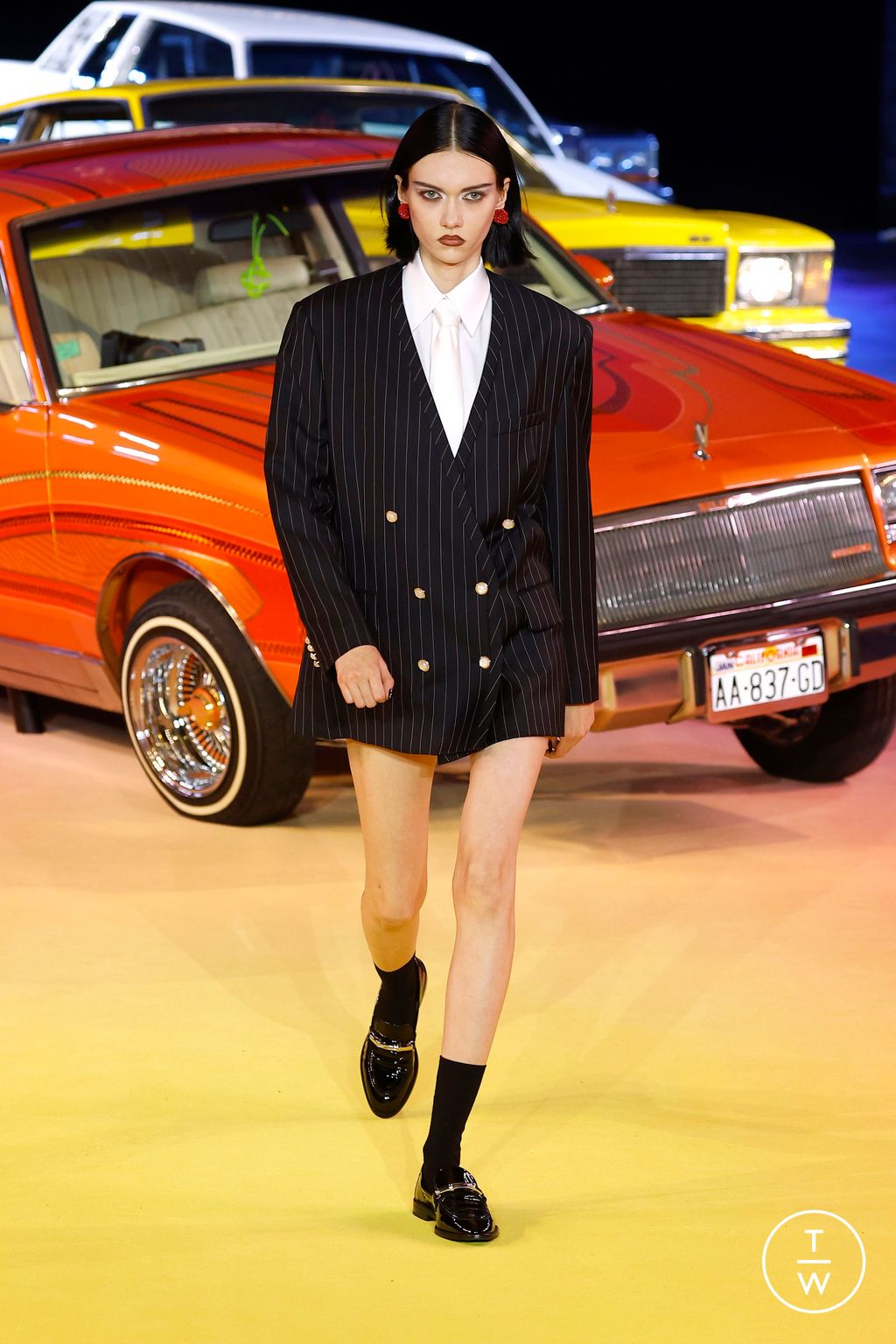 Fashion Week Paris Spring-Summer 2025 look 1 from the Casablanca collection womenswear