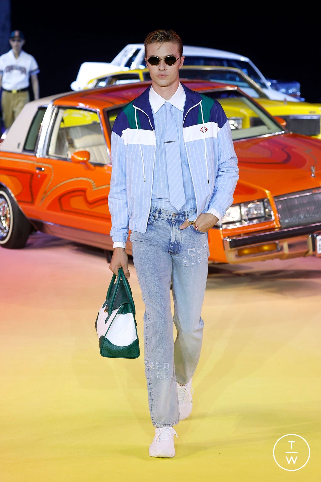 Fashion Week Paris Spring/Summer 2025 look 6 from the Casablanca collection womenswear