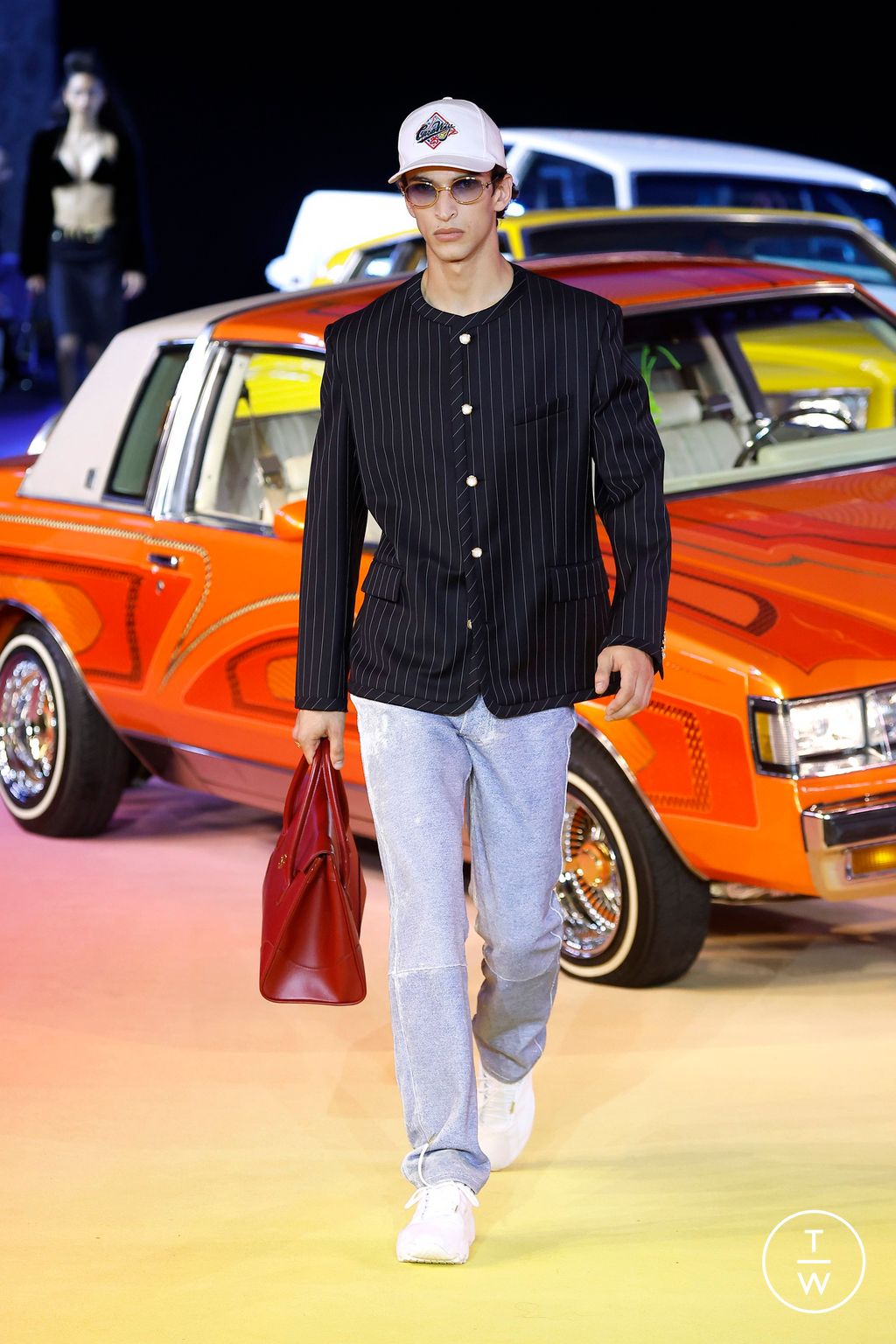 Fashion Week Paris Spring/Summer 2025 look 10 from the Casablanca collection womenswear