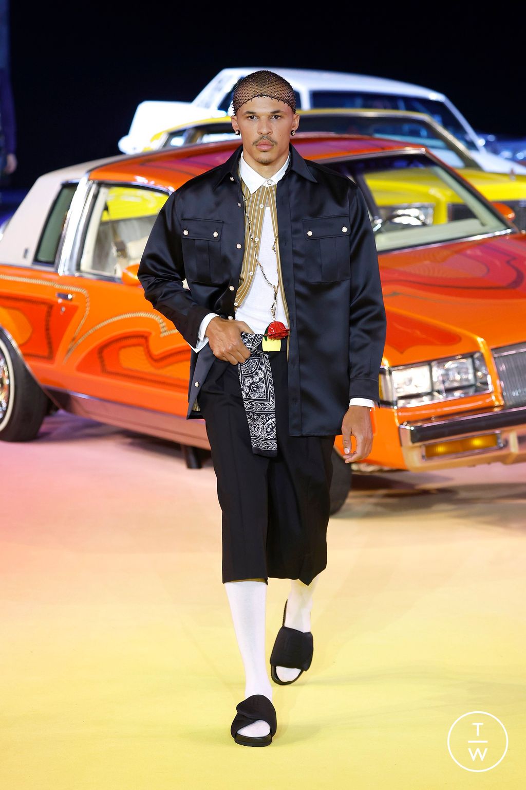 Fashion Week Paris Spring/Summer 2025 look 12 from the Casablanca collection womenswear