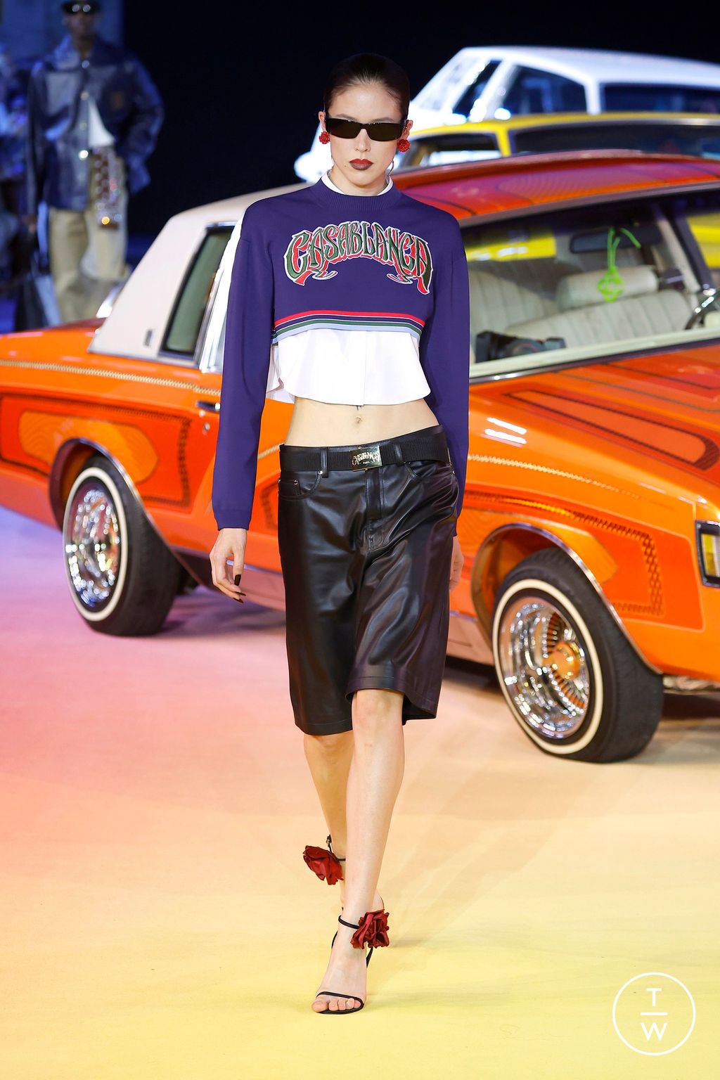 Fashion Week Paris Spring/Summer 2025 look 13 from the Casablanca collection womenswear