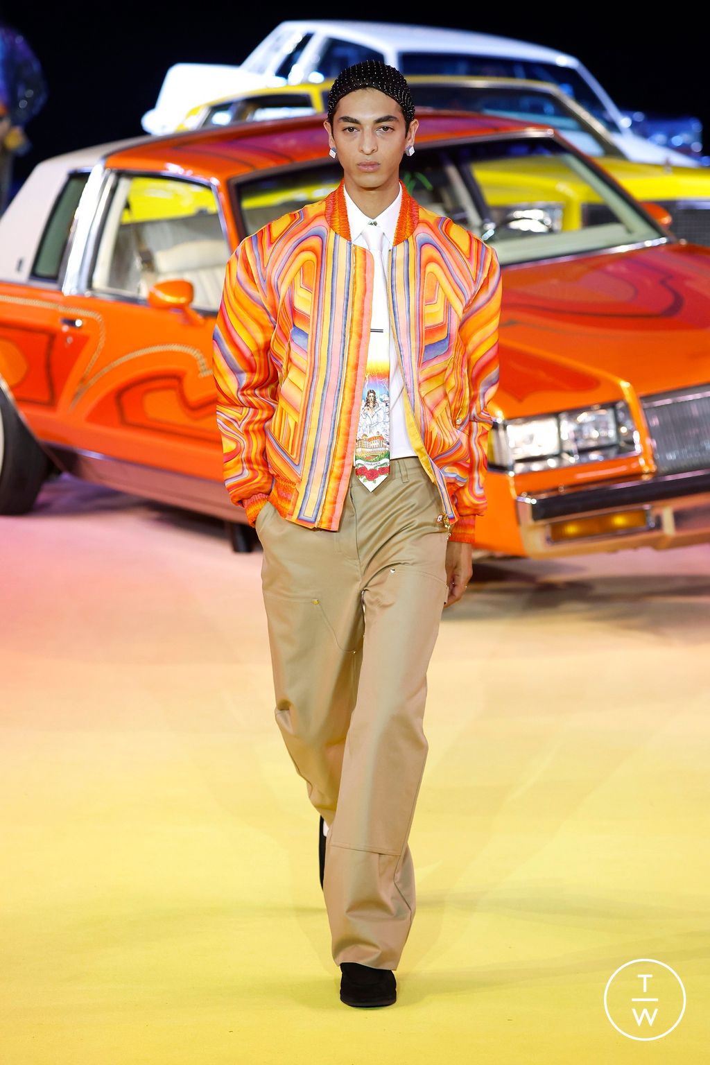 Fashion Week Paris Spring/Summer 2025 look 16 from the Casablanca collection womenswear