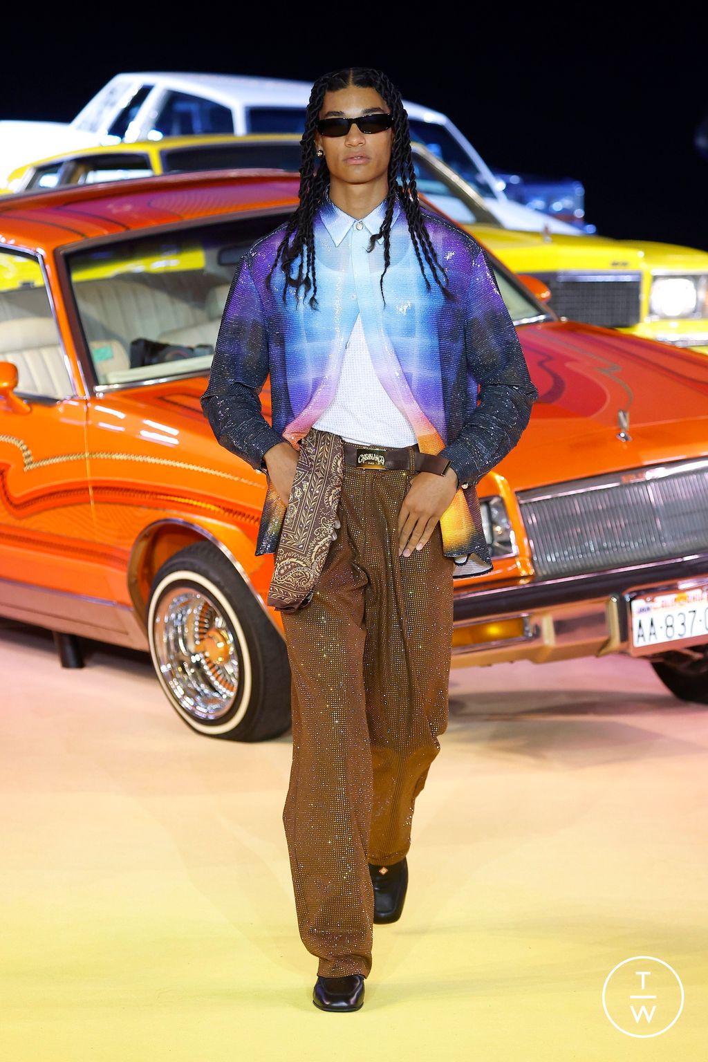 Fashion Week Paris Spring/Summer 2025 look 17 from the Casablanca collection womenswear