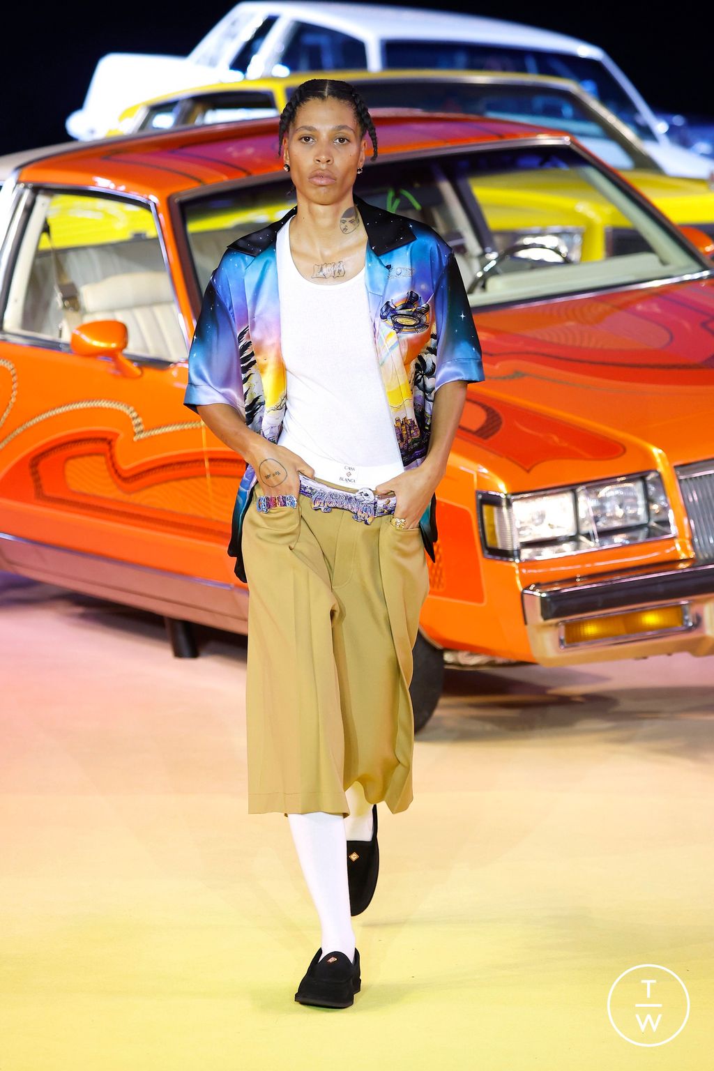 Fashion Week Paris Spring/Summer 2025 look 20 from the Casablanca collection womenswear