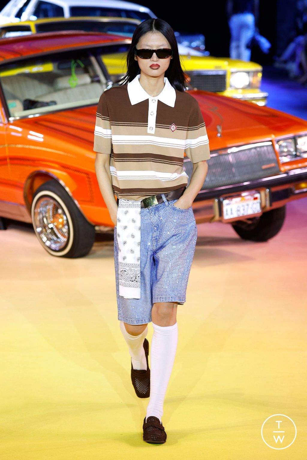 Fashion Week Paris Spring/Summer 2025 look 21 from the Casablanca collection 女装