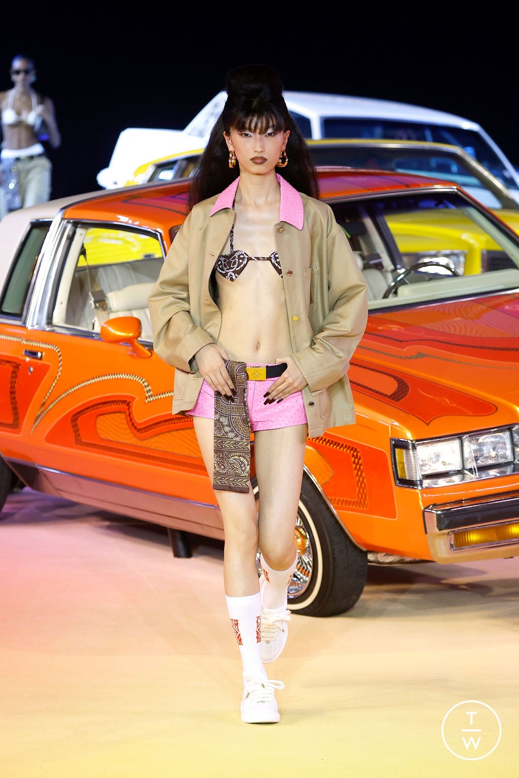 Fashion Week Paris Spring/Summer 2025 look 22 from the Casablanca collection womenswear