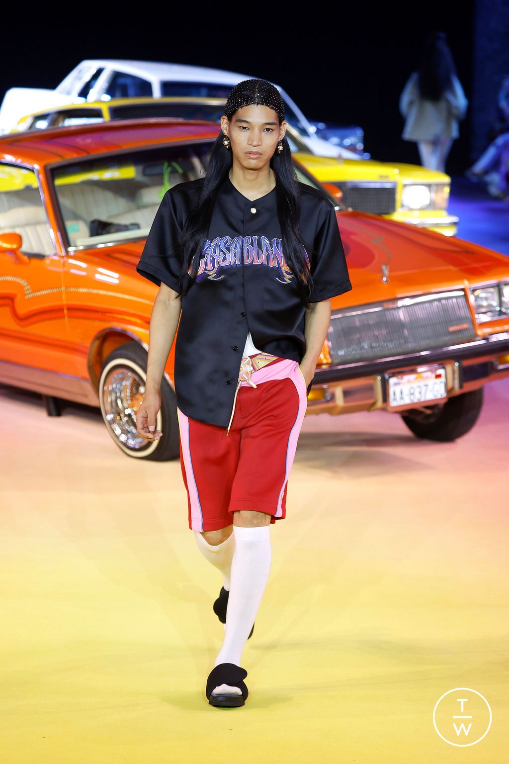 Fashion Week Paris Spring/Summer 2025 look 24 from the Casablanca collection womenswear