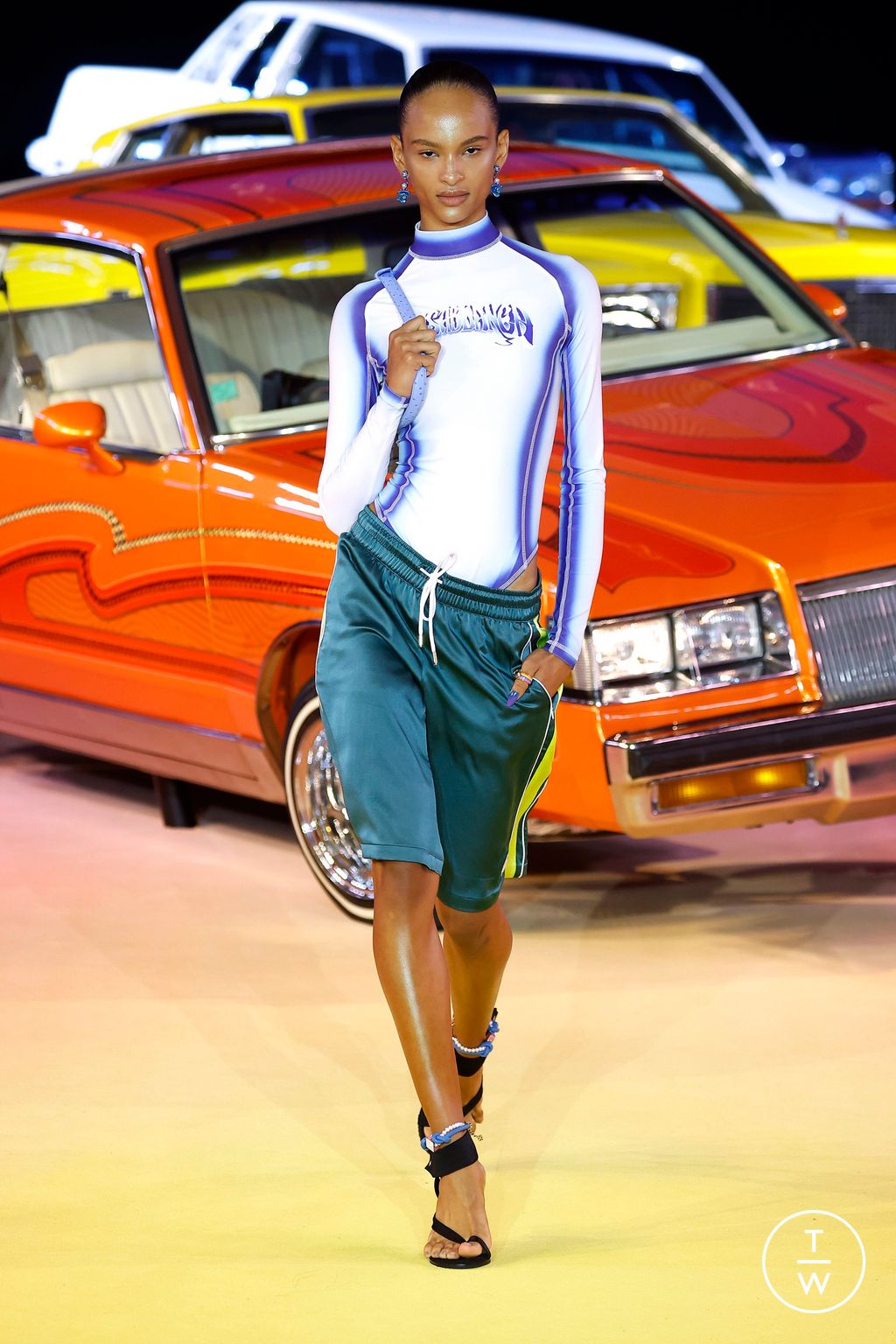 Fashion Week Paris Spring/Summer 2025 look 26 from the Casablanca collection womenswear