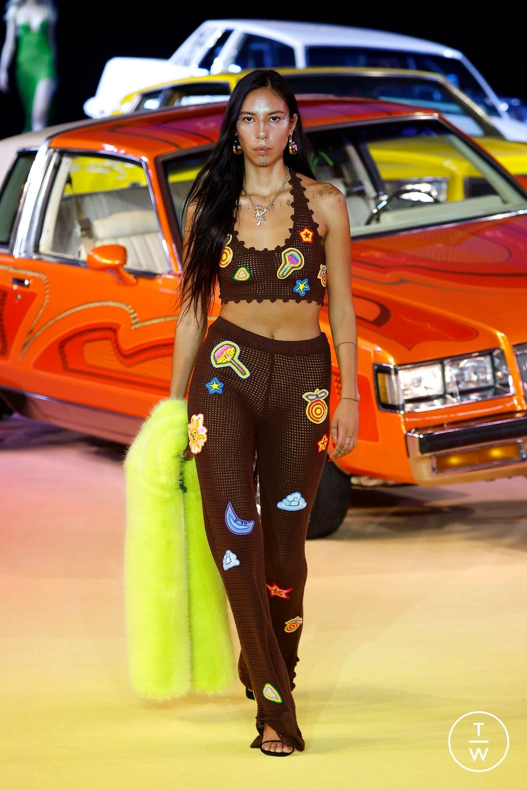 Fashion Week Paris Spring/Summer 2025 look 37 from the Casablanca collection womenswear