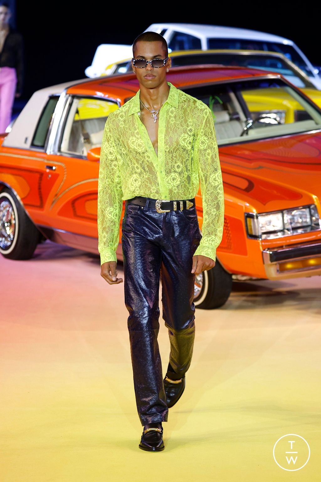 Fashion Week Paris Spring/Summer 2025 look 46 from the Casablanca collection 女装