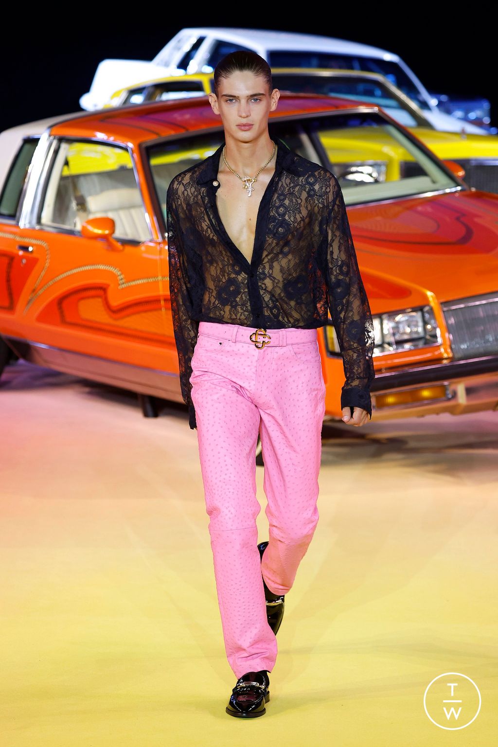 Fashion Week Paris Spring/Summer 2025 look 47 from the Casablanca collection womenswear