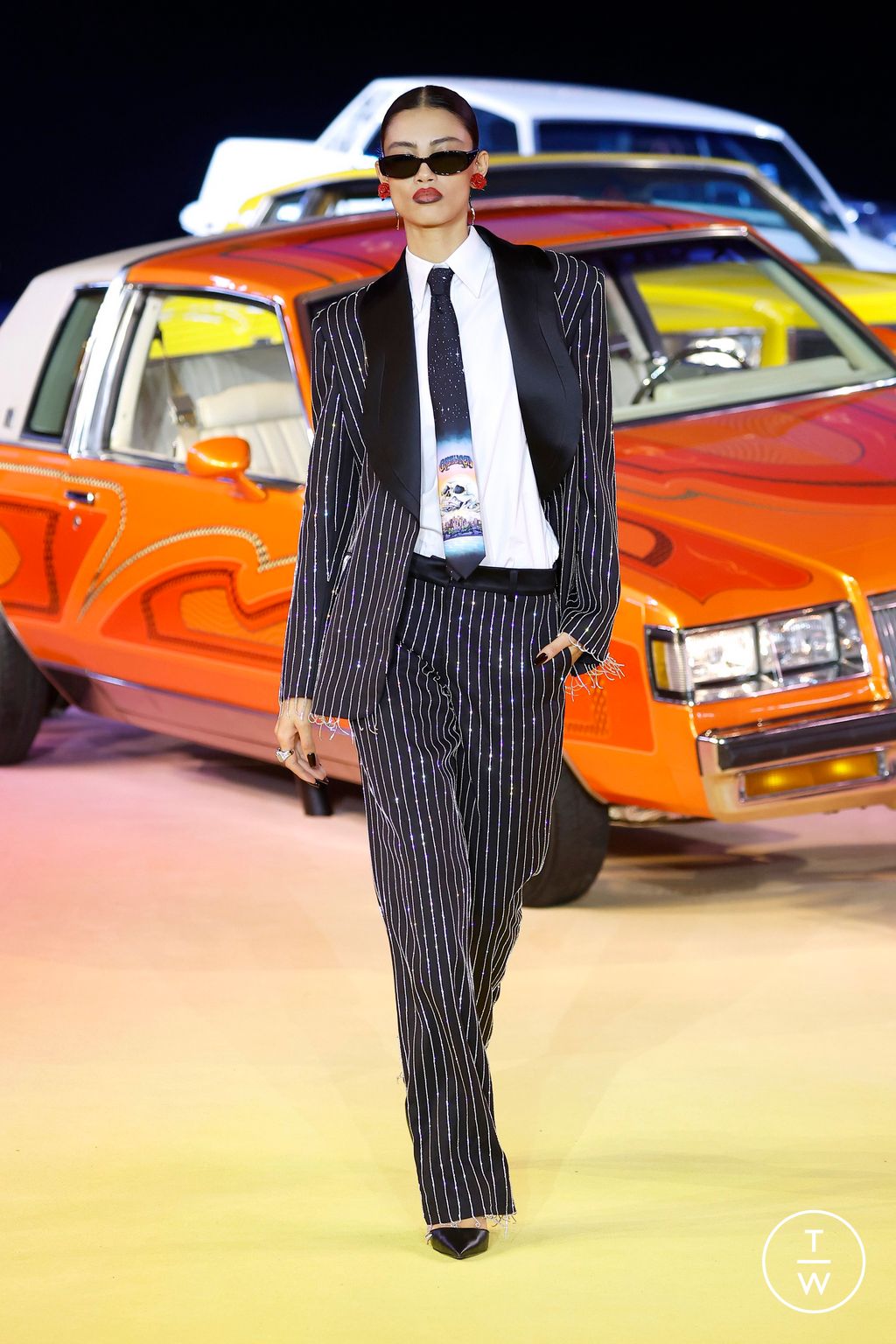 Fashion Week Paris Spring/Summer 2025 look 52 from the Casablanca collection 女装