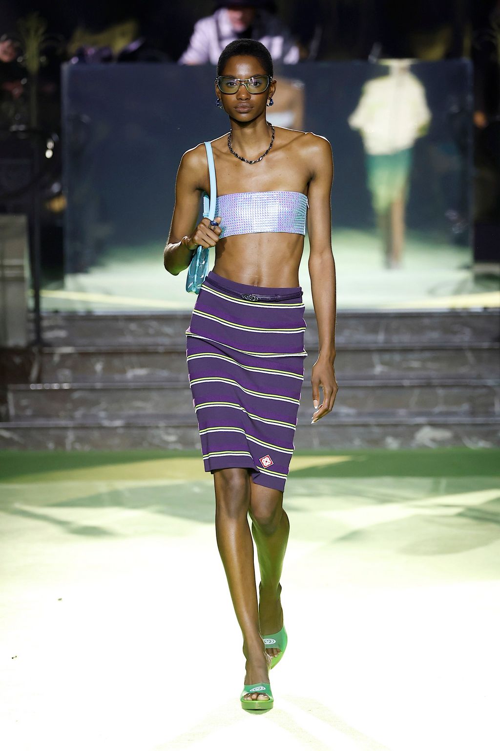 Fashion Week Paris Spring/Summer 2026 look 13 from the Casablanca collection womenswear