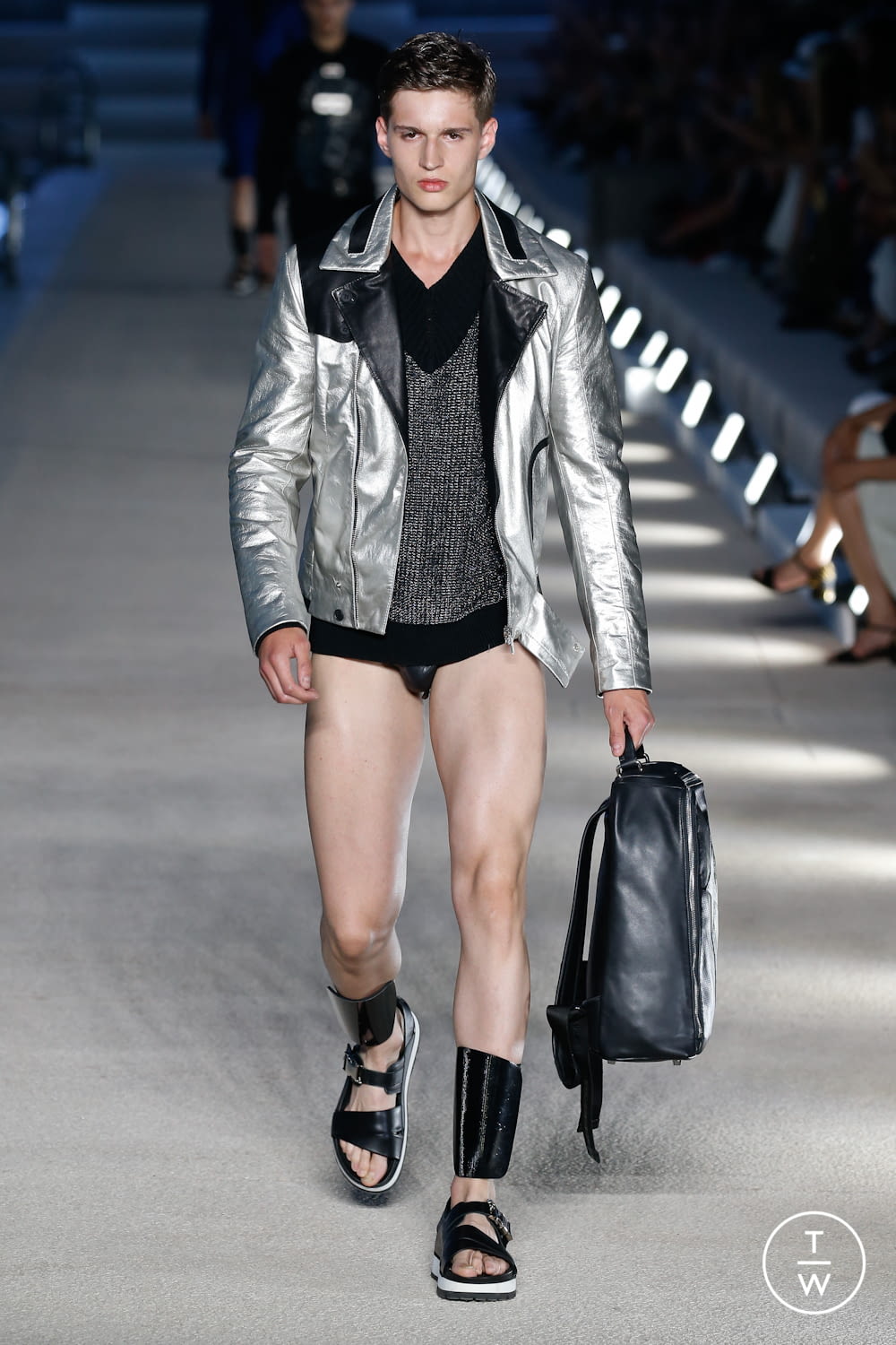 dirk bikkembergs leather jacket