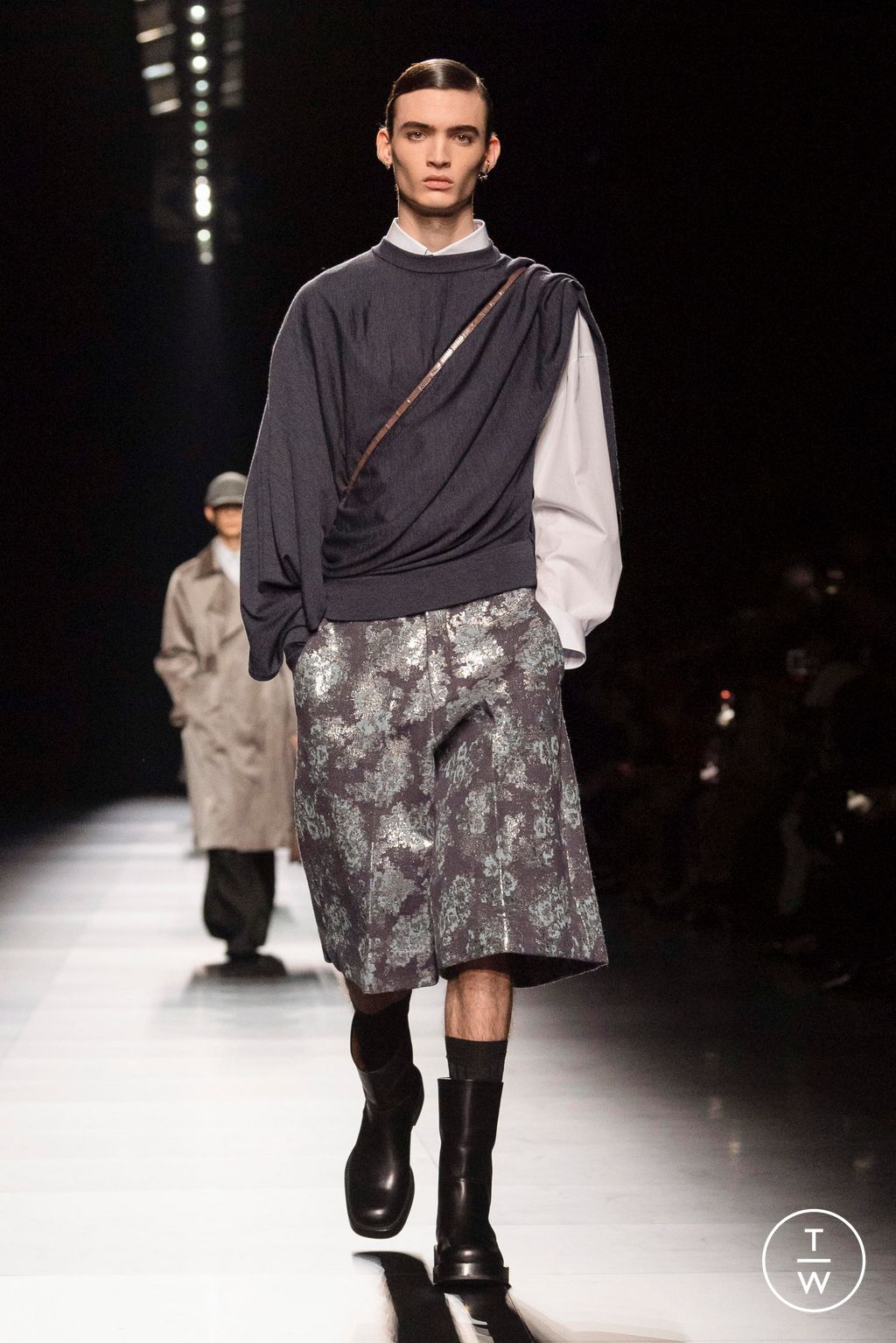 Fashion Week Paris Fall/Winter 2023 look 35 from the Dior Men collection 男装
